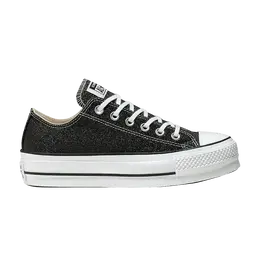 Кроссовки Converse Wmns Chuck Taylor All Star Lift Low Black Glitter, черный 566282c | black glitter