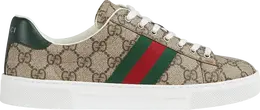 Кроссовки Gucci Wmns Ace 'GG Crystal Canvas - Beige', коричневый 760774 facmz 9746 | brown