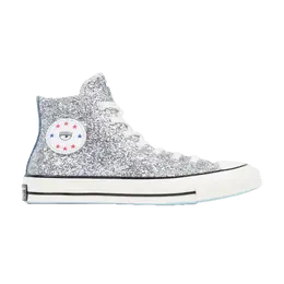 Кроссовки Converse Chiara x Wmns Chuck 70 High Silver Glitter Blue, серебряный 563829c | silver glitter blue