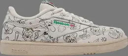 Кроссовки tom & jerry x club c little kid 'sketch' Reebok, пломбир fx4013 | cream