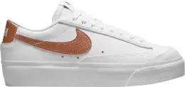 Кроссовки Nike Wmns Blazer Low Platform 'White Metallic Copper', белый dq7571 100 | white