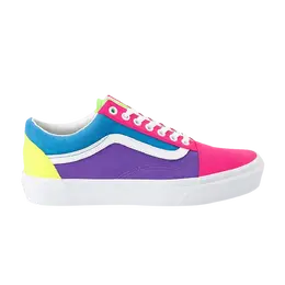 Кроссовки Old Skool Kids Vans, мультиколор vn0a4buu2b7 | neon multi/true white