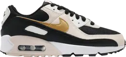 Кроссовки Nike Wmns Air Max 90 'Black Metallic Gold', черный db9578 001 | black