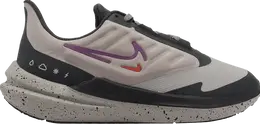 Кроссовки Nike Wmns Air Winflo 9 Shield 'Cobblestone Vivid Purple', серый dm1104 002 | grey