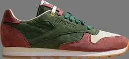 Кроссовки highs and lows x classic leather ctm 'french roast green coffee' Reebok, коричневый v53670 | brown