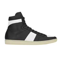 Высокие кроссовки Saint Laurent Signature Court Classic SL/10H High Top Sneaker, черный 345416 aqi10 1090 | black/white