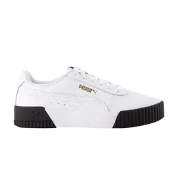 Кроссовки Wmns Carina Leather Puma, белый 370325 15 | white/white/black