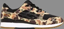 Кроссовки atmos x gel lyte 3 'duck camo' japan release Asics, черный tq6h2q 8890 | black