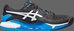 Кроссовки gel resolution 9 'black blue' Asics, черный 000748 | black