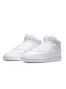 Кроссовки на шнуровке Nike court vision mid, белый 5554202 | weiß