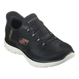 Skechers Hands Free слипоны Summits Classy Night женские кроссовки, цвет Black Rose Gold 71804750 | black rose gold