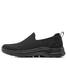 Кроссовки go walk 6 first class slip on 'pure black' Skechers, черный 216210-bbk | black
