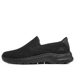 Кроссовки go walk 6 anaglyph 'pure black' Skechers, черный 216201-bbk | black