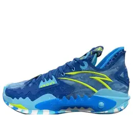 Кроссовки ударная волна 5 Anta, синий 112341106-2 | blue/neon green/white