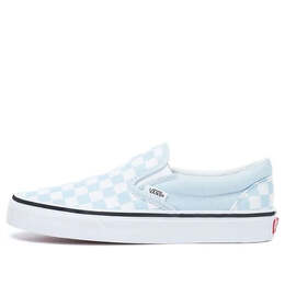 Кроссовки classic slip-on 'baby blue checkerboard' Vans, белый vn0a38f7qck | white/blue