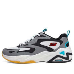 Кроссовки d'lites hyper burst 'grey white multi' Skechers, серый 894253-bksr | grey/white/red/yellow
