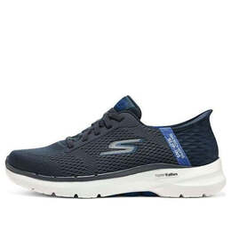 Кроссовки go walk 6-free hand 'navy blue' Skechers, синий 216279-nvbl | navy/blue
