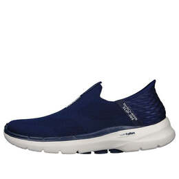 Кроссовки go walk 6 'navy blue white' Skechers, синий 216278-nvy | navy blue/white
