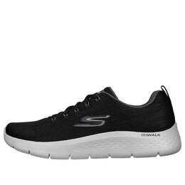 Кроссовки go walk flex lace up 'black grey' Skechers, черный 216481-bkgy | black/grey