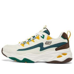 Кроссовки d'lites 4.0 'white green' Skechers, белый 237224-wgr | white/green/yellow/brown