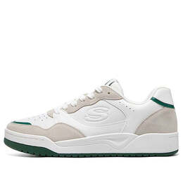 Кроссовки koopa court 'volley low varsity - white green' Skechers, белый 183241-wgrn | white/grey/green