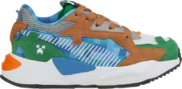 Кроссовки Puma Minecraft x RS-Z Little Kid Grass Block, разноцветный 385651 01 | multi-color