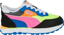 Кроссовки Puma Rider FV Little Kid Lime Squeeze Black Royal, синий 386065 04 | blue