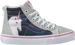 Кеды Vans Sk8-Hi Zip Kids Digi Unicorn, серебряный vn0a4buxuy3 | silver