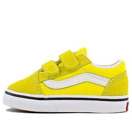 Кроссовки old skool v low top casual skateboarding shoes kids yellow Vans, желтый vn000d3y7z4 | yellow/white