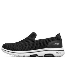 Кроссовки go walk 5 slip on 'black white' Skechers, черный 661059-blk | black/white