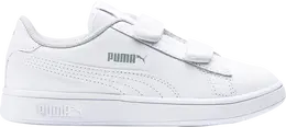 Кроссовки Puma Smash v2 Leather Little Kid Triple White, белый 365173 02 | white