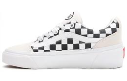 Кроссовки для скейтбординга женские, низкие, черные/белые Vans vn0a4uvl4xe