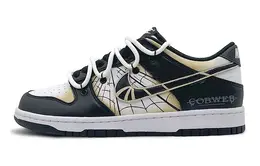 Кроссовки Nike Dunk Skateboarding Shoes Women's Low-top Black/yellow, черный cw1590-100(team131-寂静狩猎者) | black