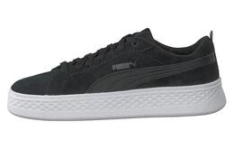 Кроссовки для скейтбординга Smash женские с низким верхом, черные/белые Puma 366488-01