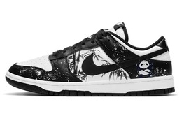 Кастомизированные кроссовки Nike Dunk Skateboard Unisex Low-Top, белый/черный dd1391-100(team355-熊猫小侠士) | black