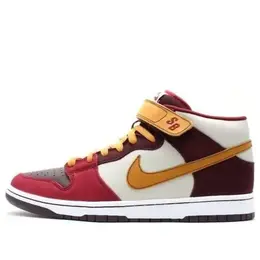 Кроссовки sb dunk mid pro Nike, бордовый 314383-671 | deep burgundy/bronze