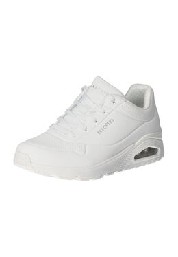 Кроссовки Uno "Stand on Air", кожзаменитель, шнуровка, женские Skechers, цвет W White Durabuck/ 0195969947104 | w white durabuck/
