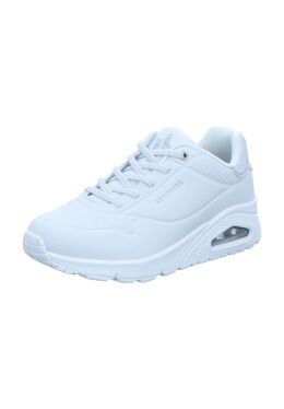Кроссовки Uno "Shimmer Away", искусственная кожа, женские Skechers, цвет White Durabuck, Si 0197976108622 | white durabuck, si