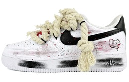 Кастомизированные кроссовки Nike Air Force 1 Low-Top Skateboard Shoes Men's, белый cw2288-111(team45-暴力小熊) | white