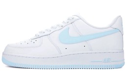 Кастомизированные кроссовки Nike Air Force 1 Skateboard Shoes Men Low-Top, белый/голубой cw2288-111(team18-af1低帮男款改色) | blue/white