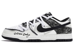 Кастомизированные кроссовки Nike Dunk 811 Manufacturing Low-Top Men's, белый/черный dd1391-100(team80-男款魂断蓝桥s-box) | black/white