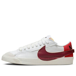 Кроссовки blazer low '77 jumbo 'white dark beetroot' Nike, белый dq1470-104 | white/red