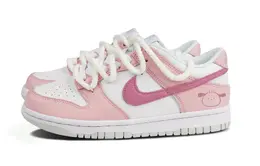 Кроссовки Nike Dunk Skateboarding Shoes Women's Low-top White/pink, розовый dd1503-103(team86-粉红小狗) | white/pink