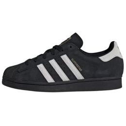 Кроссовки Adidas Superstar Skateboarding Shoes Women's Low-top Core Black / Crystal White / Matte Gold, черный ie6525 | core black / crystal white / matte gold