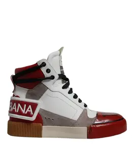 Dolce & Gabbana Multicolor Leather High Top Sneakers Shoes - EU40/US7 mv6743-40
