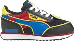 Кроссовки Puma SmileyWorld x Future Rider Little Kid Black Royal Blue, черный 384926 01 | black