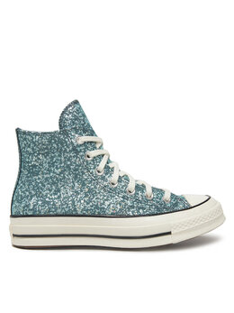 Кроссовки Converse Bambas Chuck 70 Glitter Hi A10097C 486, синий 0000304942075 | azul