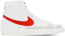 Бело-красные кроссовки Nike Blazer Mid 77 14376041