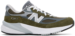 Зеленые кроссовки 990v6, сделано в США New Balance 16003541 | olive