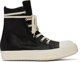 Черные кроссовки из козьей кожи Hollywood Rick Owens 16872601 | black/milk/milk